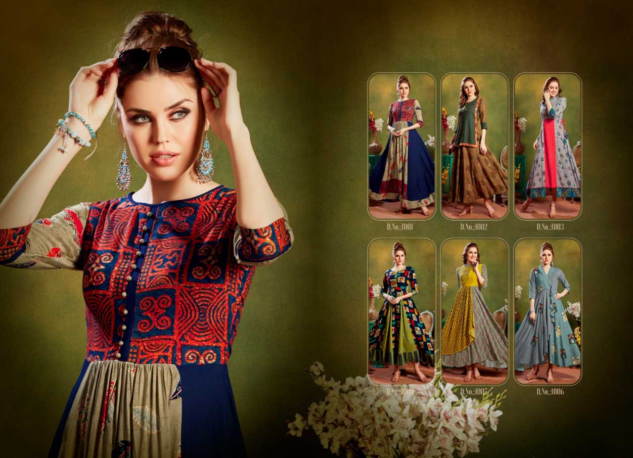 Ankita Vol-1 Vilohit Enterprise Rayon Anarkali Kurti Ankita Vol-1 Vilohit Enterprise Rayon Anarkali Kurti